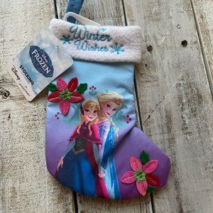NWT Disney Frozen Elsa & Anna Winter Wishes 9" Mini Stocking